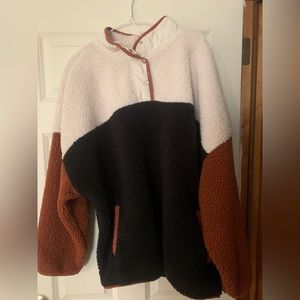 Walmart sherpa pullover barely warn. Multi-color